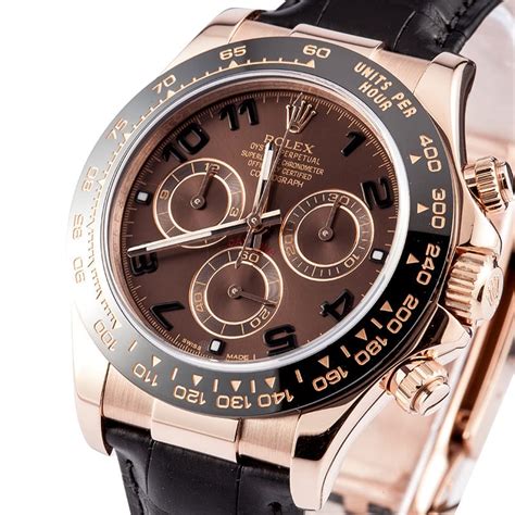 rolex daytona rose gold leather strap replica|daytona rose gold oysterflex.